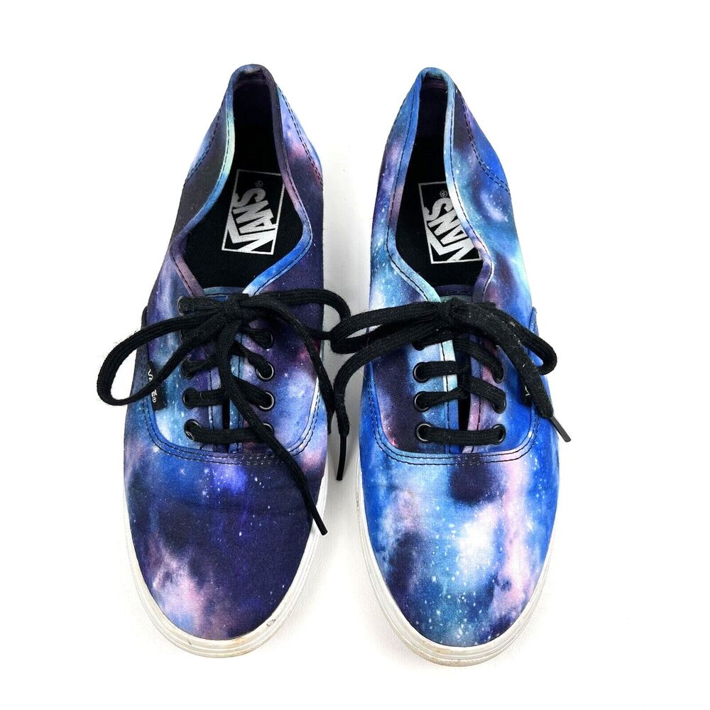 VANS Cosmic Space Galaxy Sneakers Shoes Lace Up Low Rise Unisex Old Skool US 8.5
